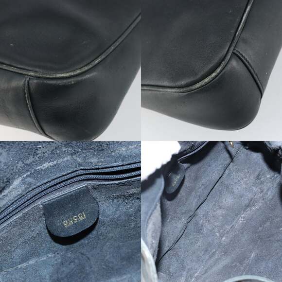 GUCCI Bamboo Hand Bag Leather Green Gold 001 2113 001 2113 - Picture 11 of 12